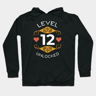 Retro Gaming Level 12 Unlocked Hoodie